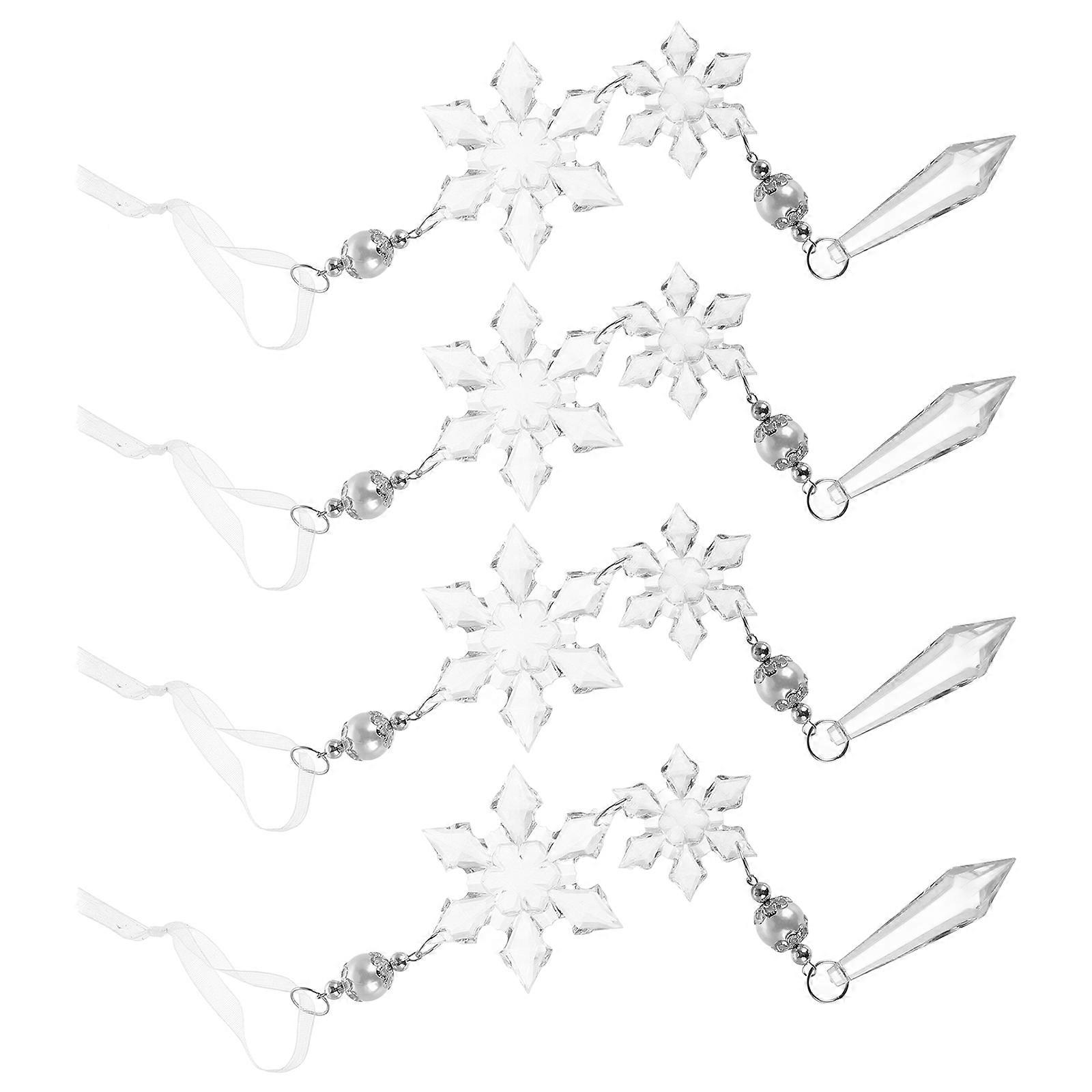It sounds like you're describing a product listing for **Christmas snowflake ornaments**. Here's a polished and professional product description you