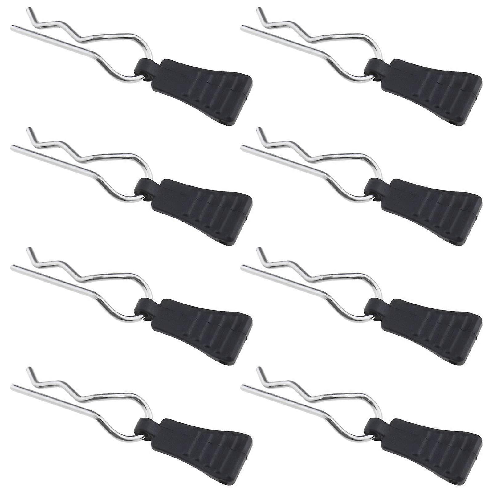 8 Stücke RC Karosserieklammern Gebogene R-Pins für 1/8 1/10 1/12 RC Modelle Schwarz Sicherer Shell Montagehalterung Satz