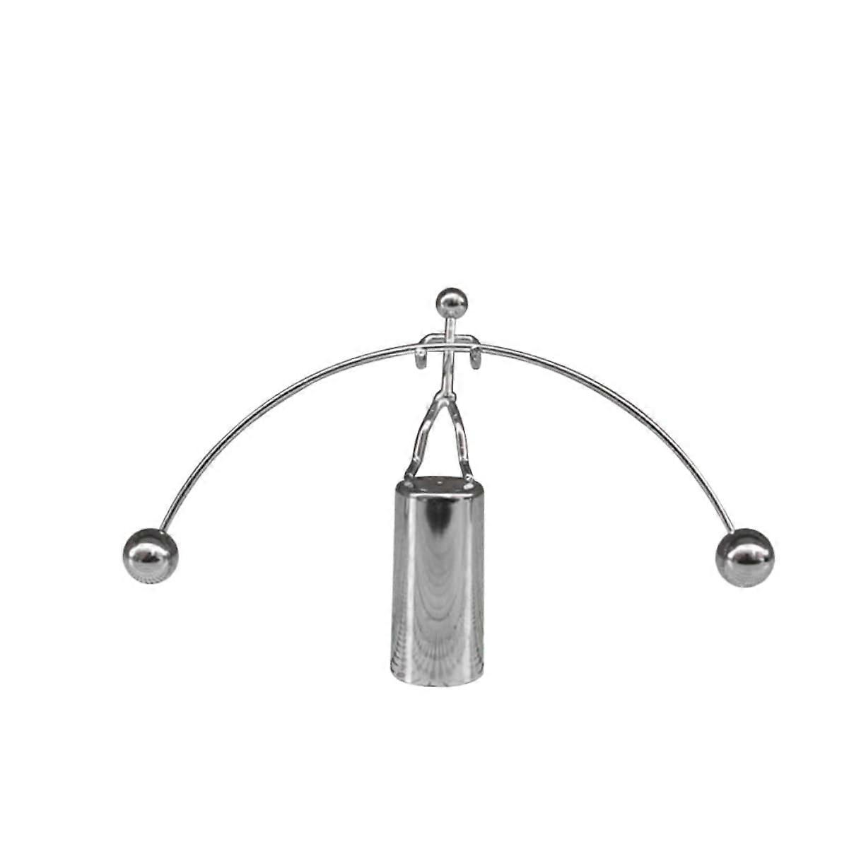Metal Swing Weight Lifting Silver Desktop Weightlifting Equipment, Adjustable Swing Design, Compact Size, Durable Material