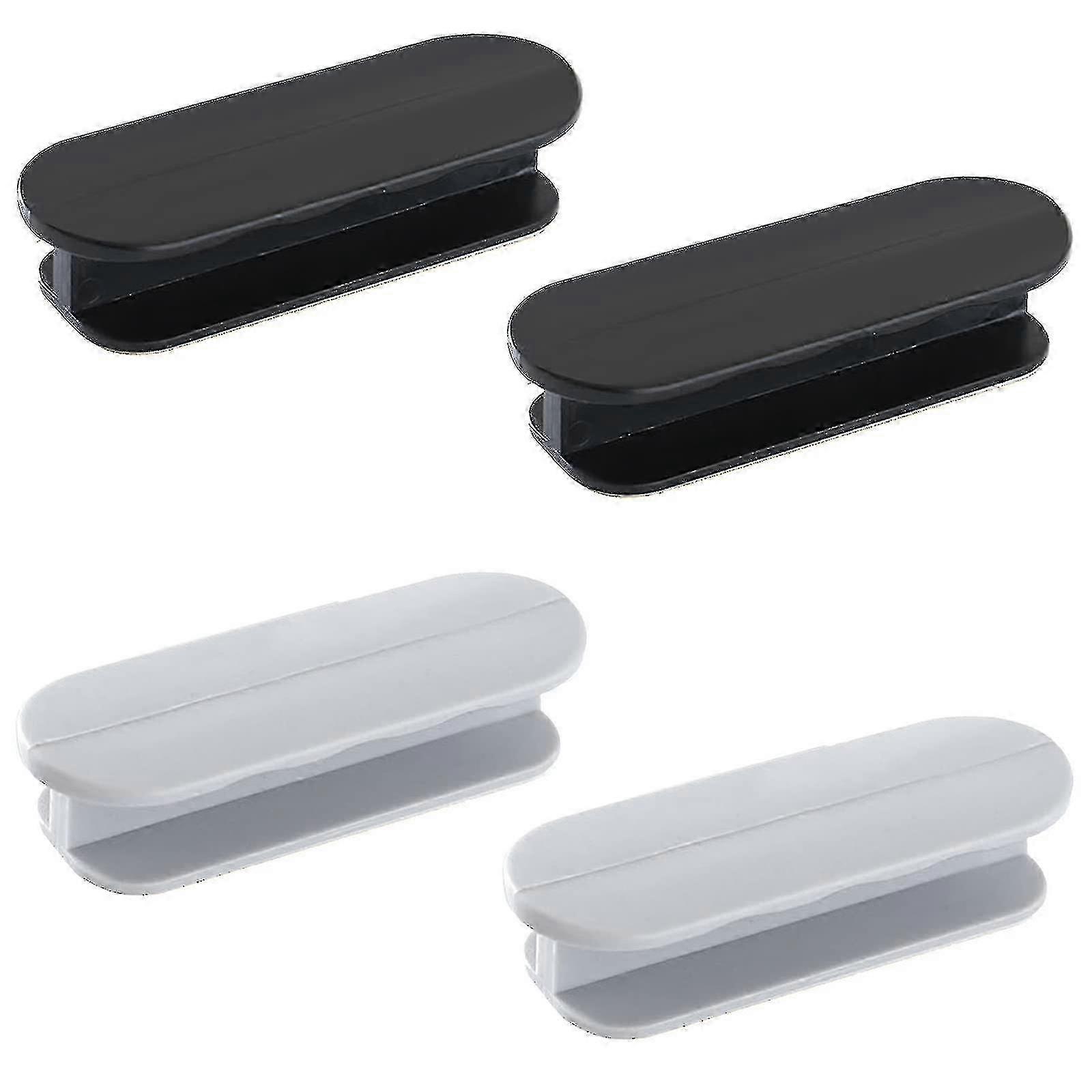 Stick-On Handles Self-Adhesive Door Handles for Fridges & Cabinets - 4pcs Drawer Plastic Handles for Sliding Windows and Doors - Quality Handles Set