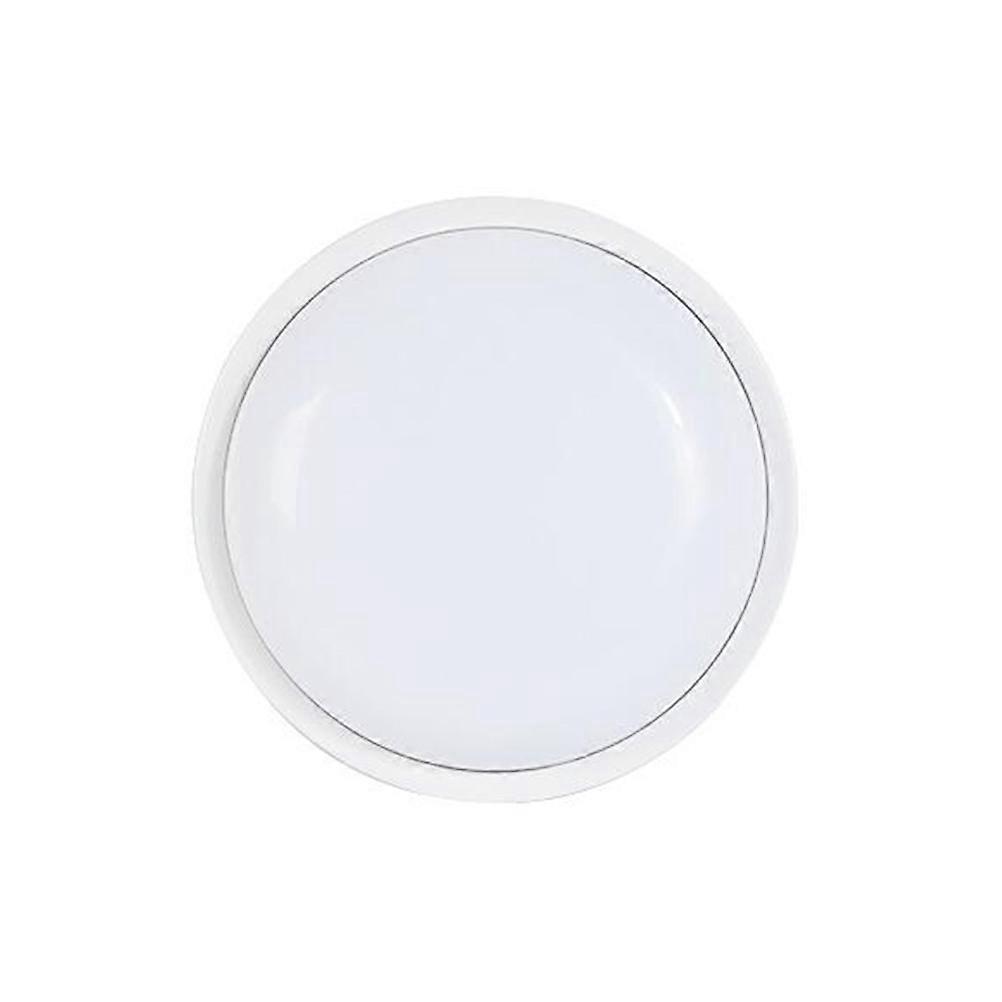Bright LED Ceiling Lamp with Gentle Light for Home Office or Corridor 15W Round White PC Material