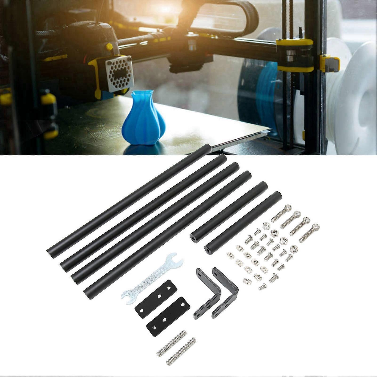 3D Printer Supporting Rod Set Increase Stability Complete Tools Easy Installation 3D Printer Pull Rod Kit for CR 10 S5