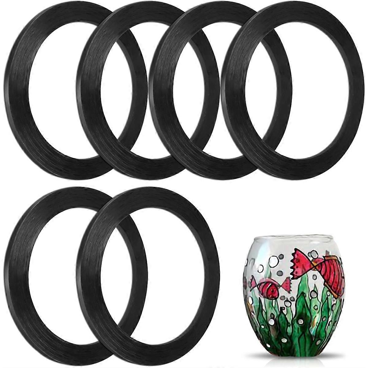 6 Pack Colored Glass Wire - Glass Applique Wire Roll