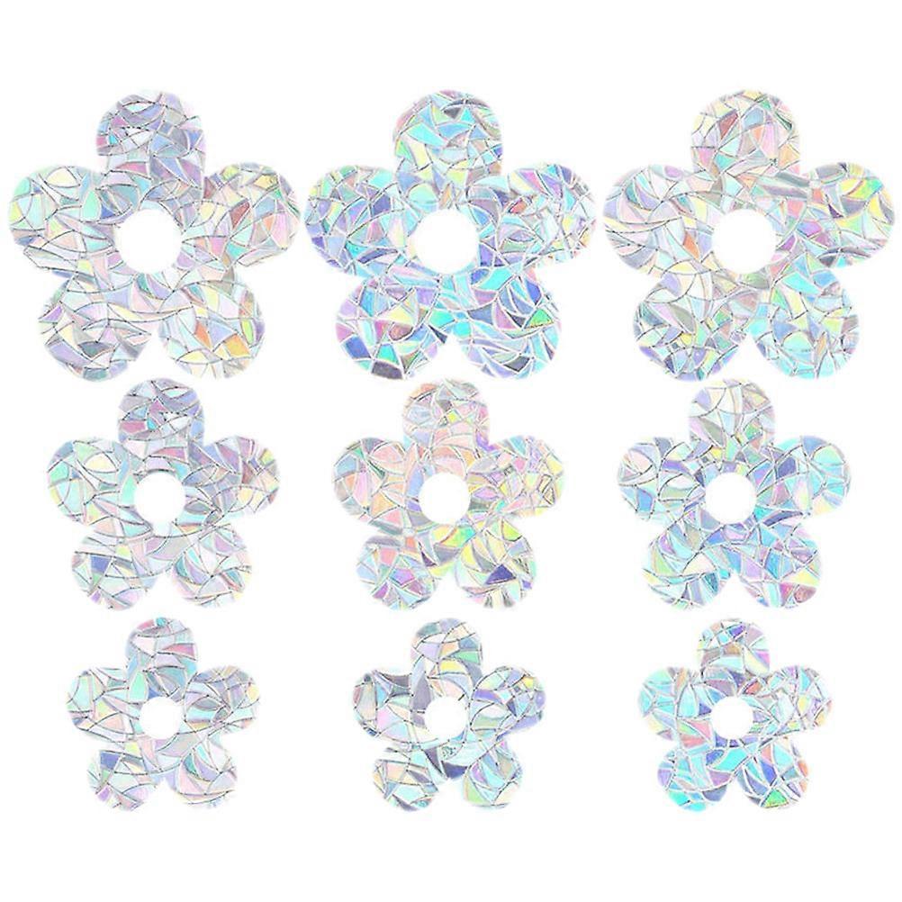 Waterproof Pvc Window Glass Flower Design Bird Protection Sticker for Home Decoration
