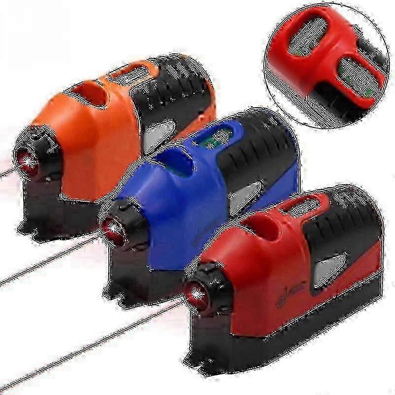 Laser Leveling Tool with Infrared Marker, Mini for Precise Floor and Wall Alignment, Orange