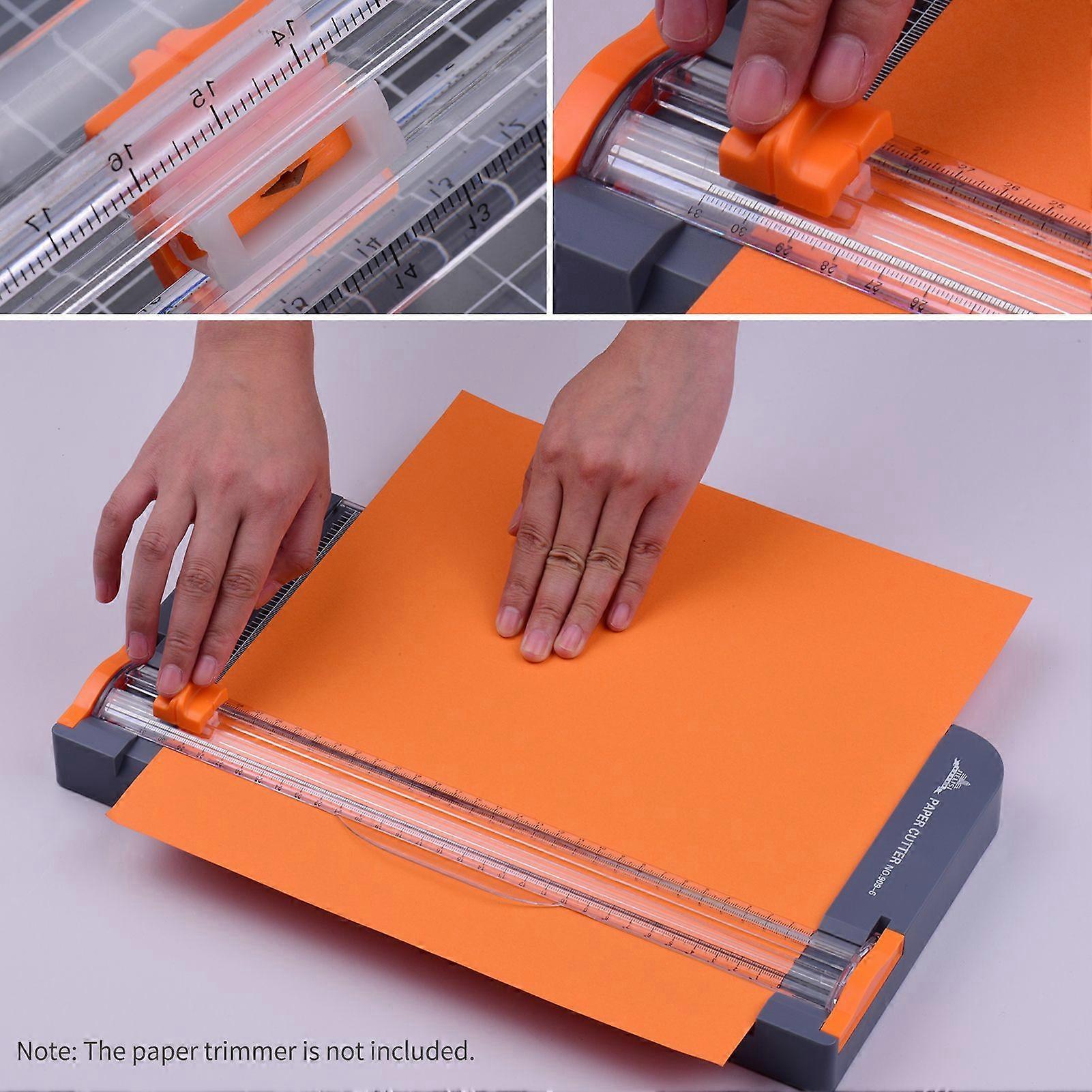JIELISI Paper Cutter Replacement Blades Refill Security Safeguard Design for Cutting Craft Paper Photo Card for 909-4/909-5/909-6 A4 Paper Trimmer
