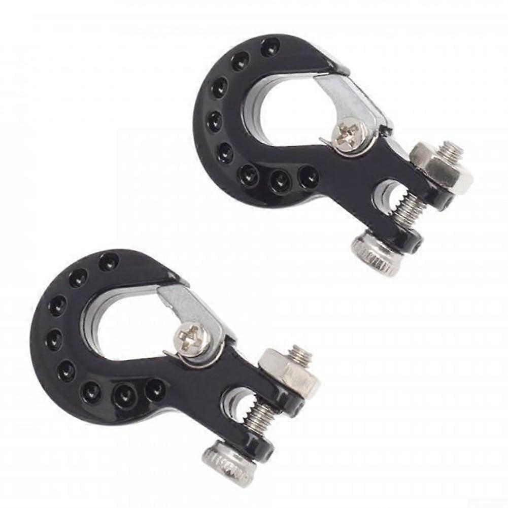 Metal Winch Hooks, 2-Pack, RC Car Accessories, Fits SCX10, Black