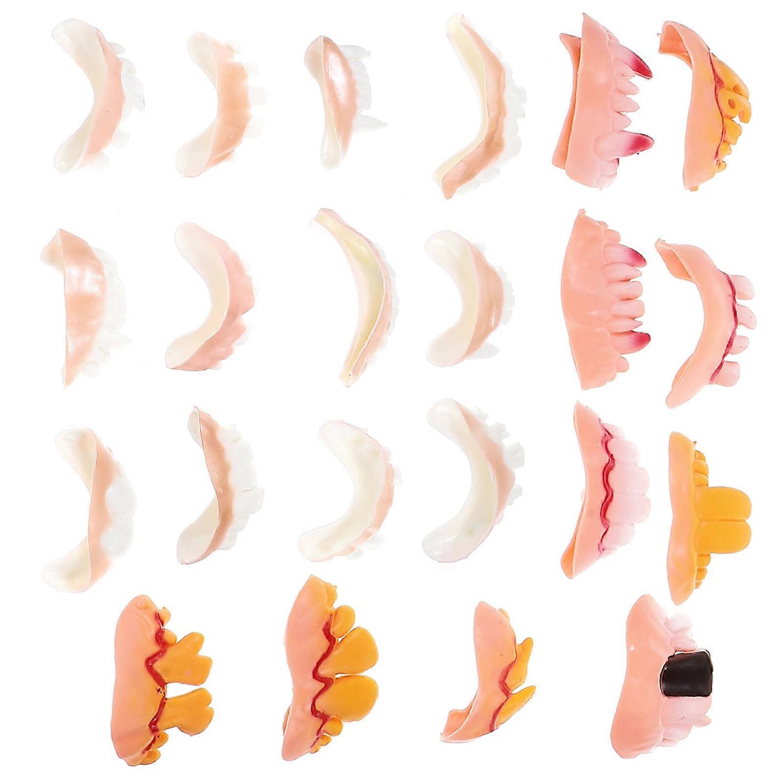Funny Teeth Decorative Props – Realistic Ugly Dentures for Halloween Party Favors, Cosplay, and Spooky Home Decorations for Friends and Family