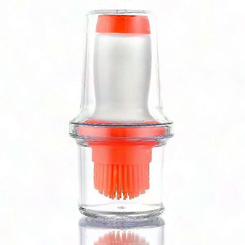 Silicone Oil Brush Bottle with Squeeze Container for High-Temp Baking, Cooking, BBQ