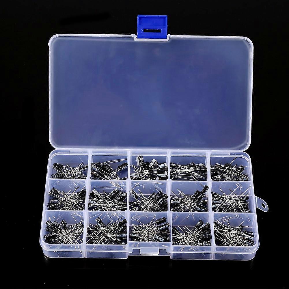 200pcs Electrolytic Capacitors Kit 0.1uF-220uF with Box