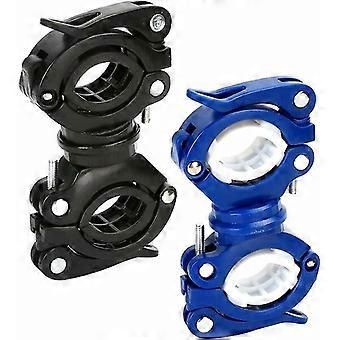 Bicycle flashlight mounts, 2 pieces, 360° rotatable and universal