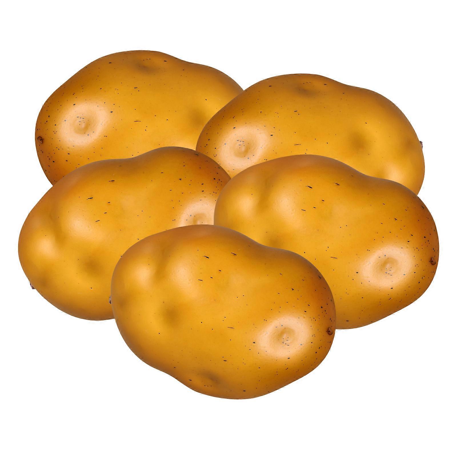 Artificial Potato Ornaments For Photography Teaching Display Light Vegetable 10Pack