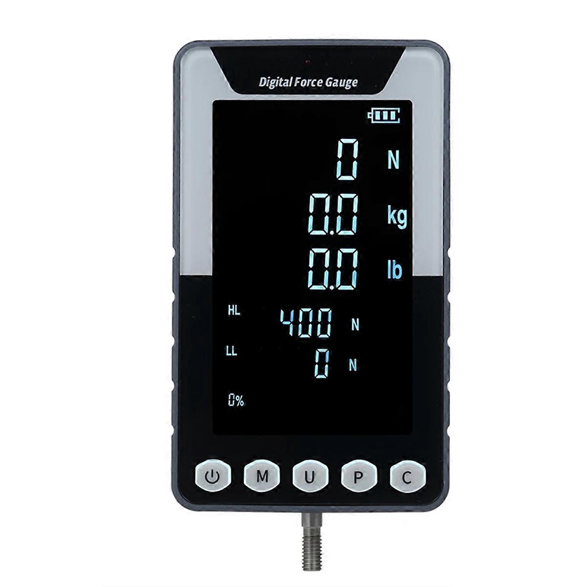 Digital Dynamometer Thrust Gauge Pull Gauge Portable Dynamometer Dynamometer, 3 Units N/LB/Kg LCD Li