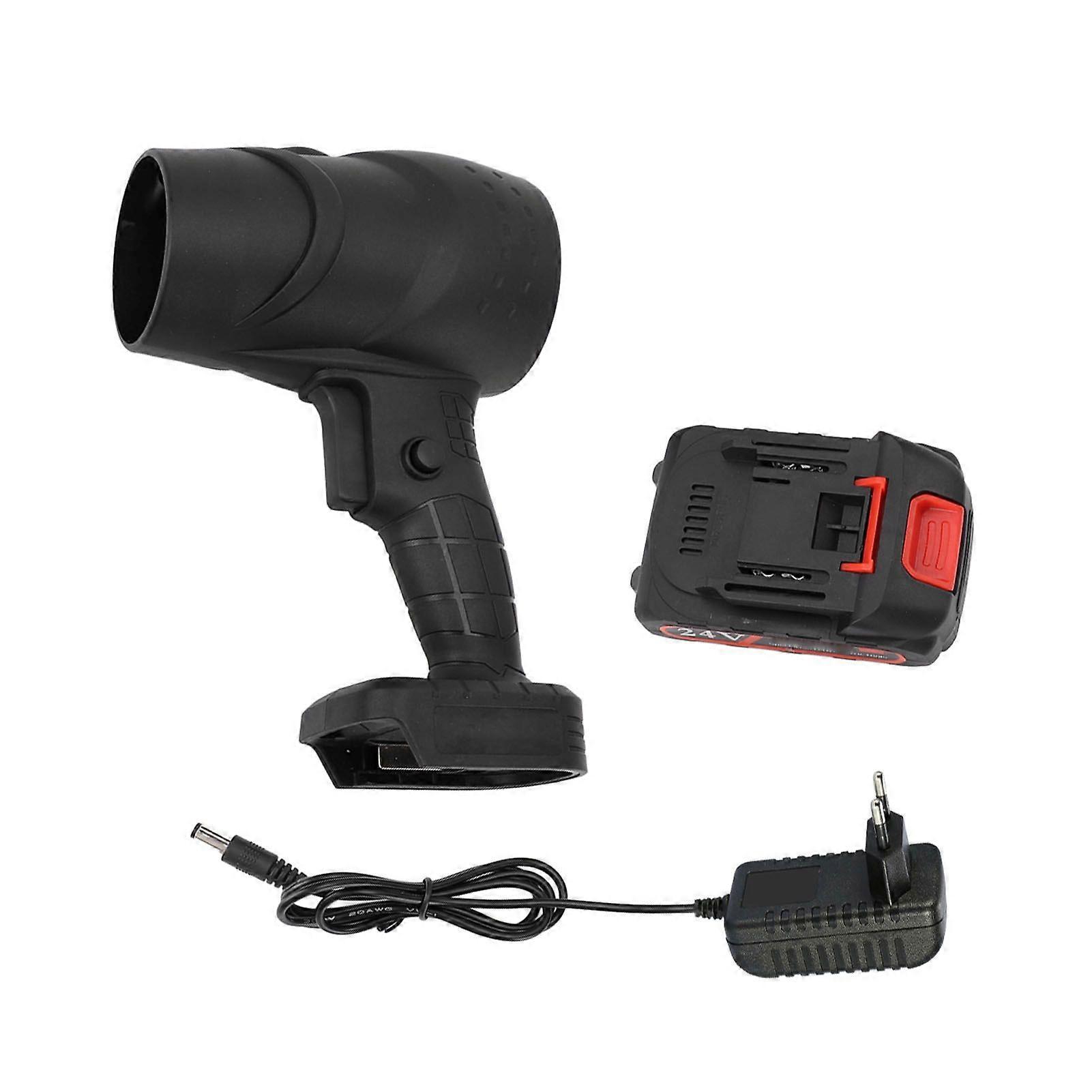 Electric Air Duster Rechargeable Stepless Speed Adjustment Cordless Jet Dry Blower Air Blower for Car and Home Keyboard 1 Battery EU Plug 100240V