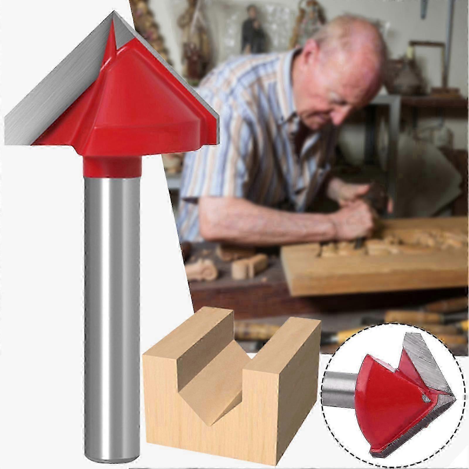 Premium 90 V-Type Grooving Cutter Router Bit Woodworking Cutter Open End Carving Bits for Engraving 2025