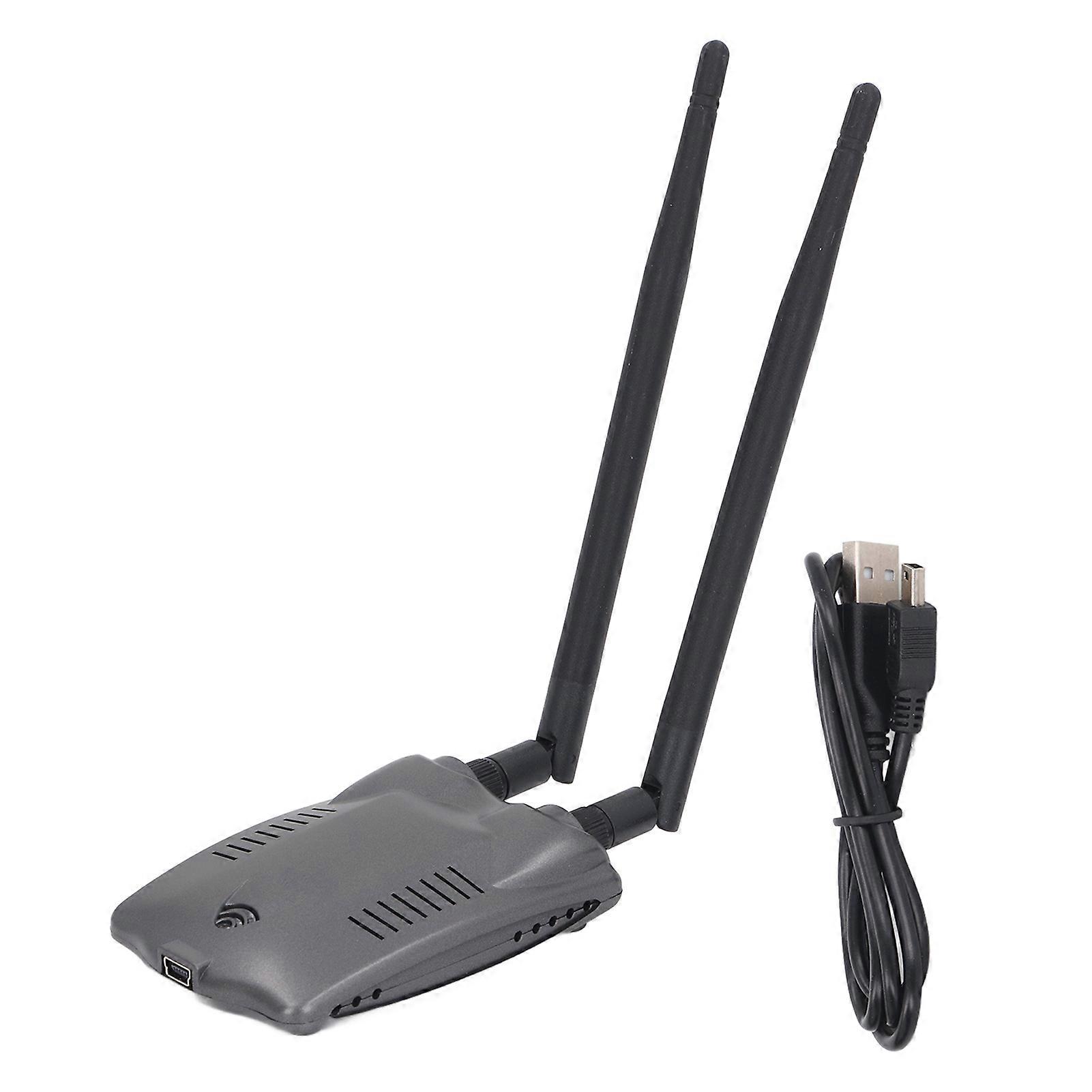High Power USB Wireless Network Card 300Mbps WiFi Adapter with Dual Antennas 2.4GHz