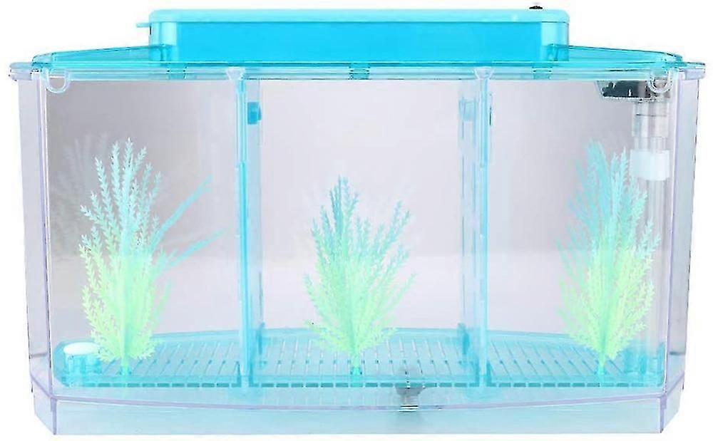 خزان أسماك بيتا ، حوض أسماك صغير من الأكريليك عازل الضوء قابل للتعديل مع ضوء LED ، طقم بدء خزان الأسماك الصغير