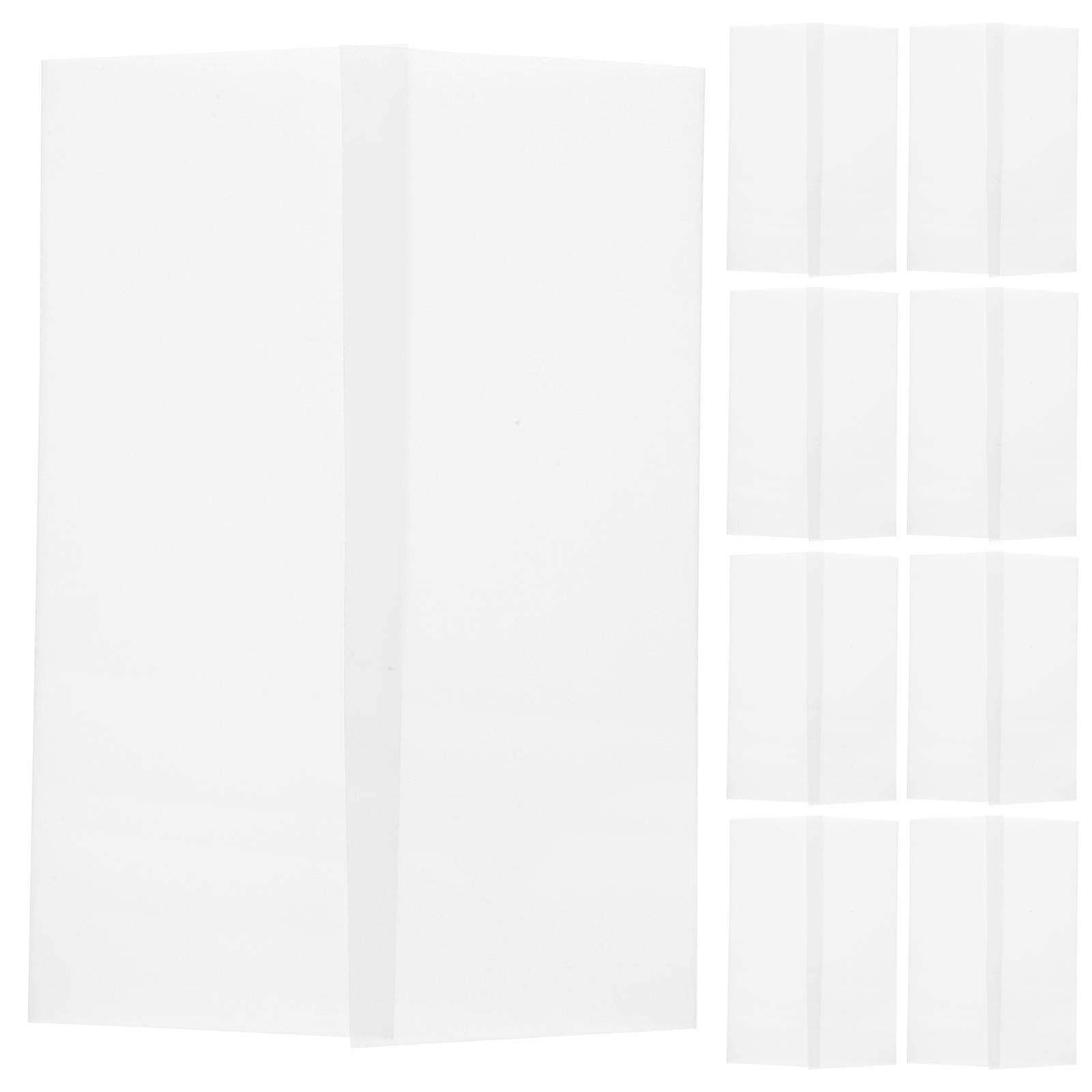 Translucent Paper Envelopes for Invitations and Cards White Practical Vintage Design 10pcs