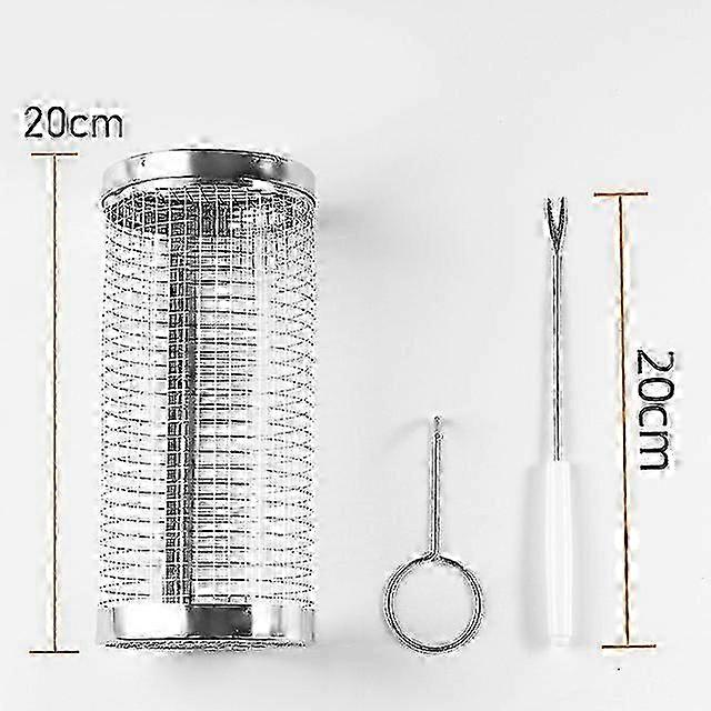 Automatic Stainless Steel BBQ Grill Tool with Adjustable Skewers and Rolling Function for Outdoor Cooking