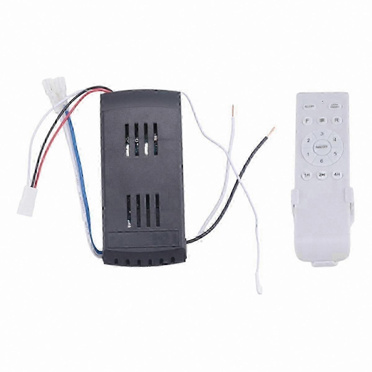 6-Speed Ceiling Fan Remote Control with Timer for DC Fans and Lights Replacement Kit