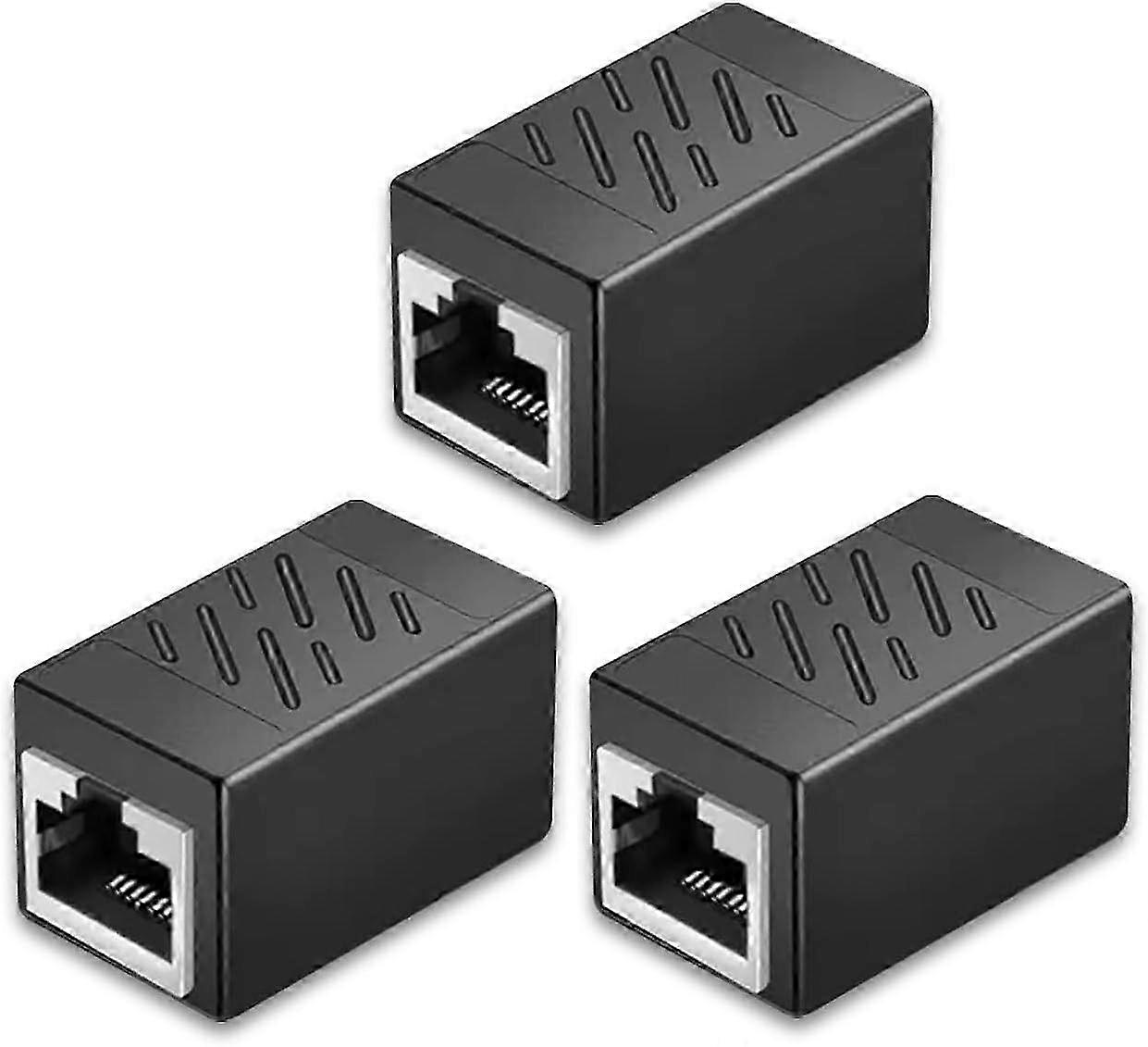 2025 Latest Model 3 Pack Ethernet Coupler, Premium Gold Plated Ethernet