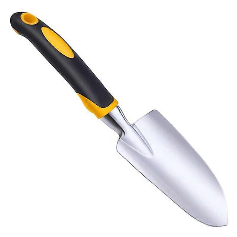 Snow and maintenance shovel Weeding root shovel (yellow rubber handle alloy wide