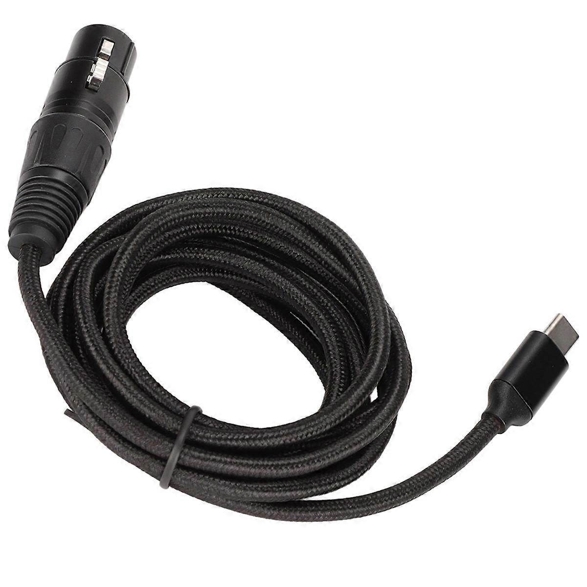 Recording Line Type C Microphone Cable USB C to XLR Female Cable B