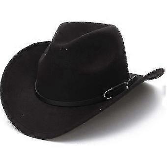 2025 Unisex Cowboy Hat, Western Hat For Men Cowboy Felt Hat Adjustable Outdoor Hat