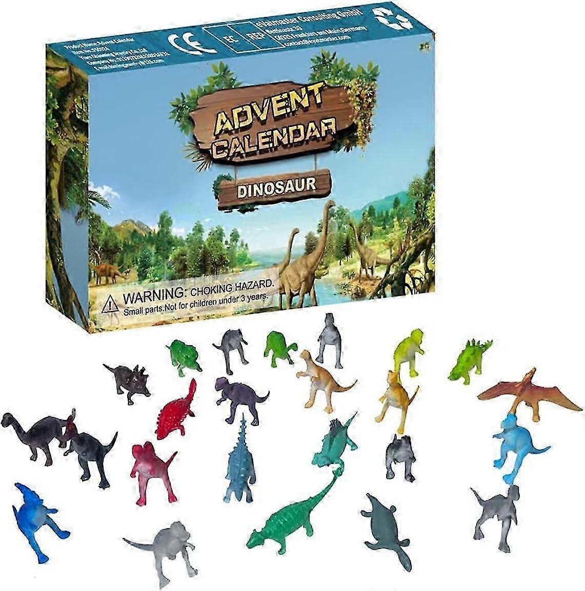 Christmas Countdown Advent Calendar Blind Box with 24PCS Dinosaur Toys for Kids - Exclusive 2021 Collection