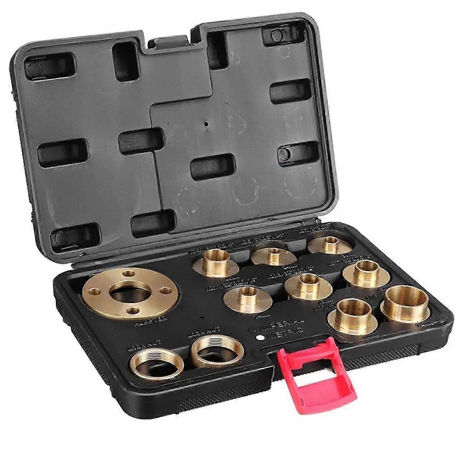 11Pcs Woodworking Router Bushing Guide 10-30mm Copper Premium Router
