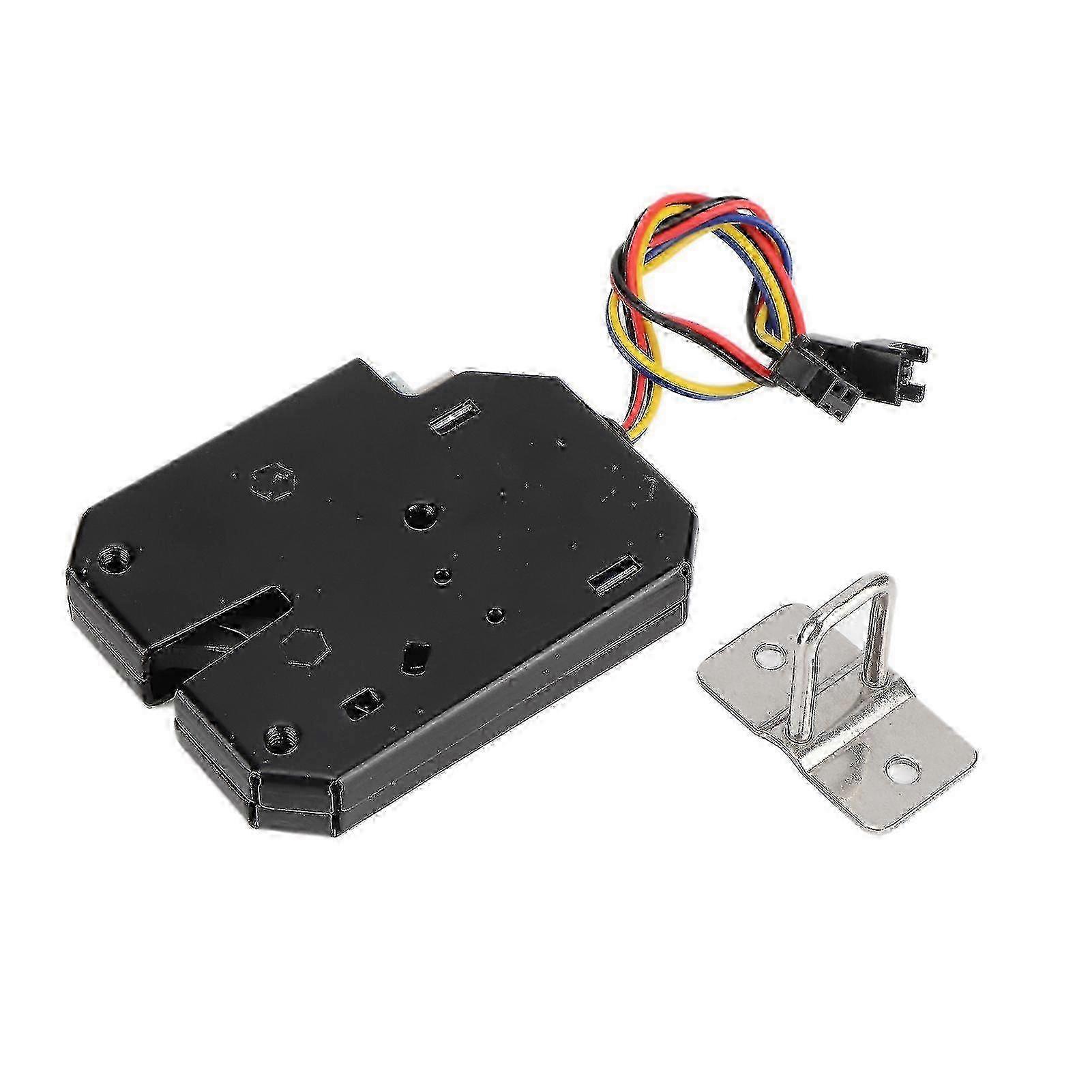 DC 2A Electromagnetic Drawer Lock for Control Cabinet - Steel Black 2025
