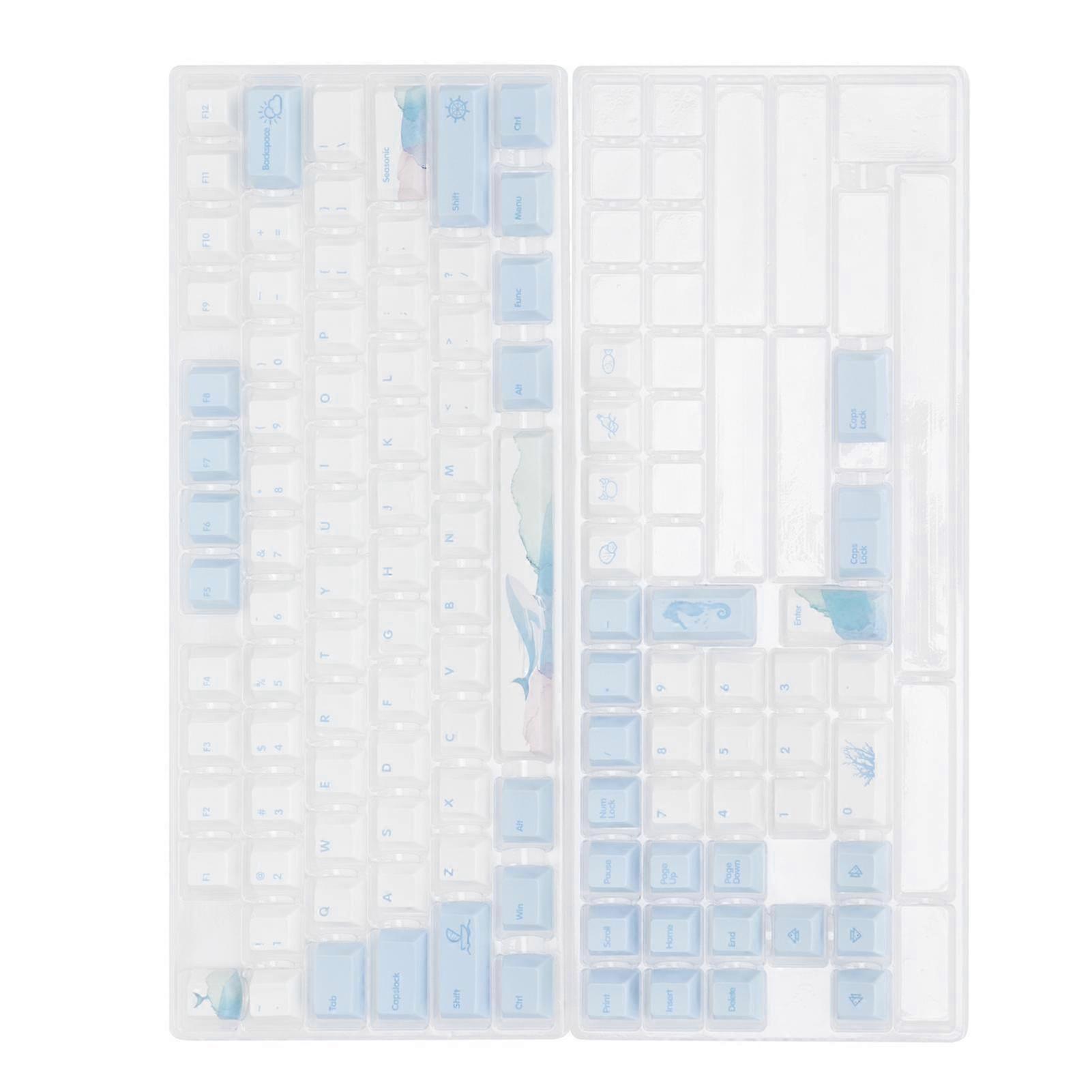 110Pcs Keycaps Durable Stable Five‑Sided Sublimation PBT Mechanical Keyboard Caps 2025