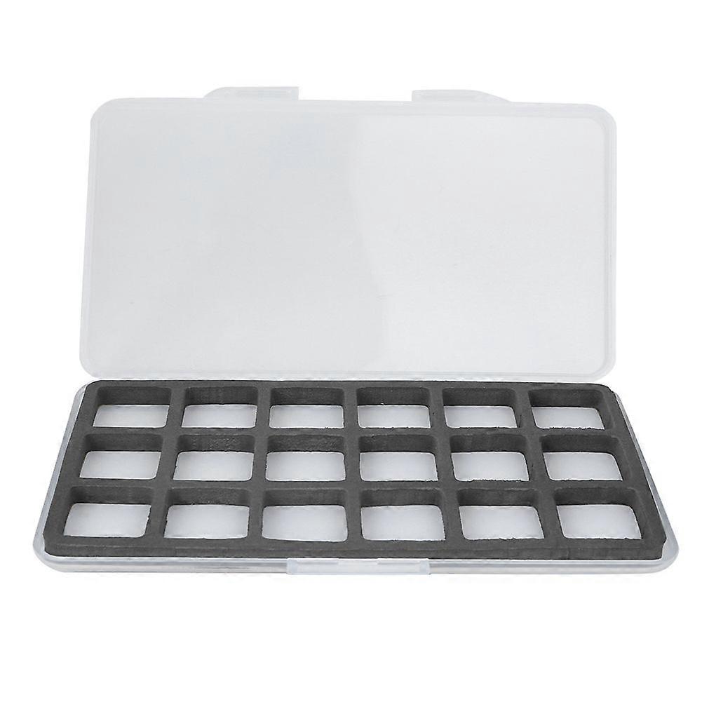 ABS Magnetic Fly Fishing Storage Box Fish Hook Lure Tackle Case with Foam Accessory18 Grid
