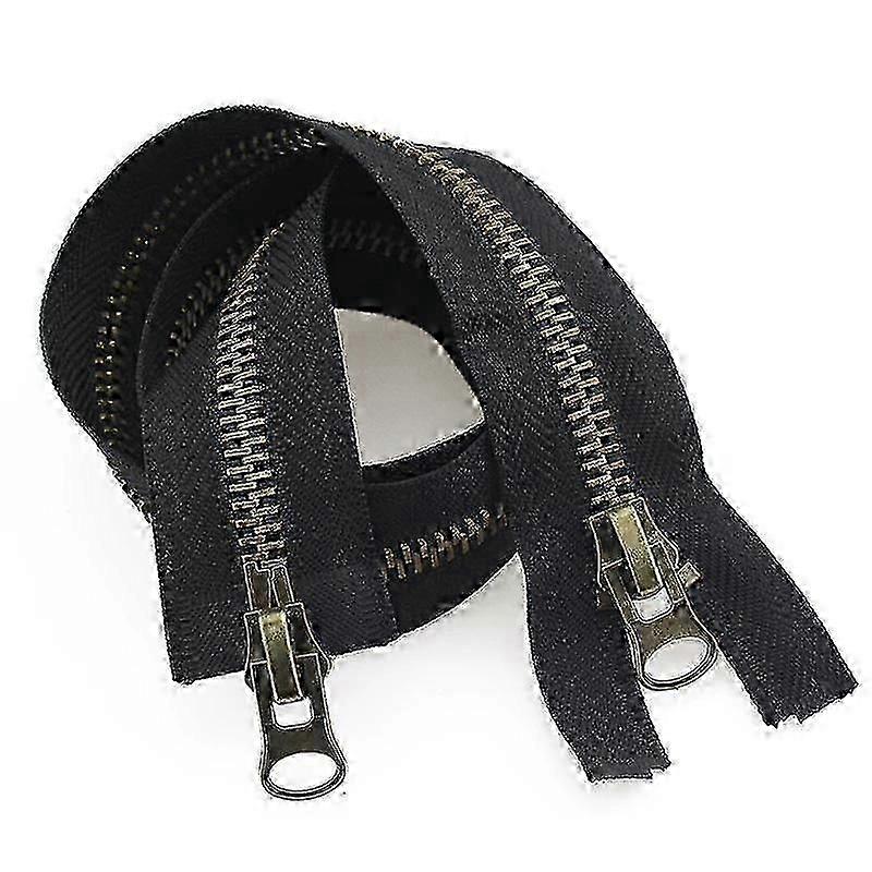 1PC Two-Way Double Slider Long Zip Open Ended Jacket Metal Zipper DIY Sewing Garment Accessories 8#