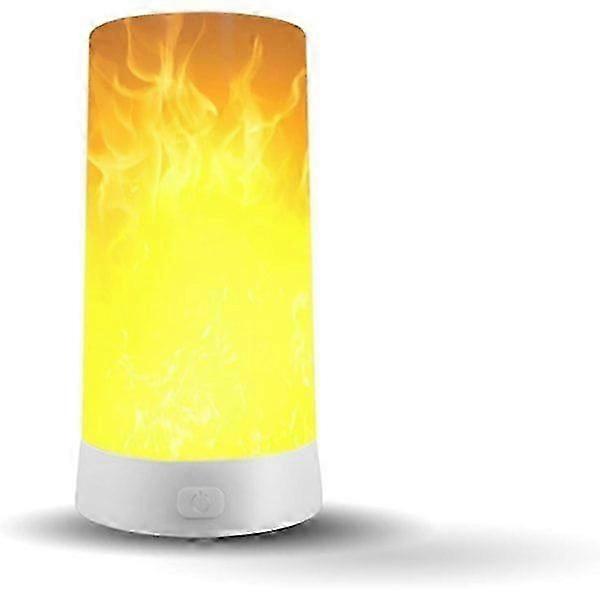 LED flame lamp, USB rechargeable flame night light, waterproof