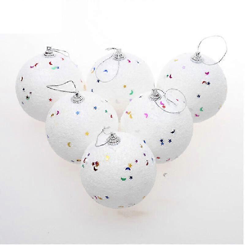 6pcs Christmas Balls Snowballs Party Ornaments Xmas Tree Hanging Decorations