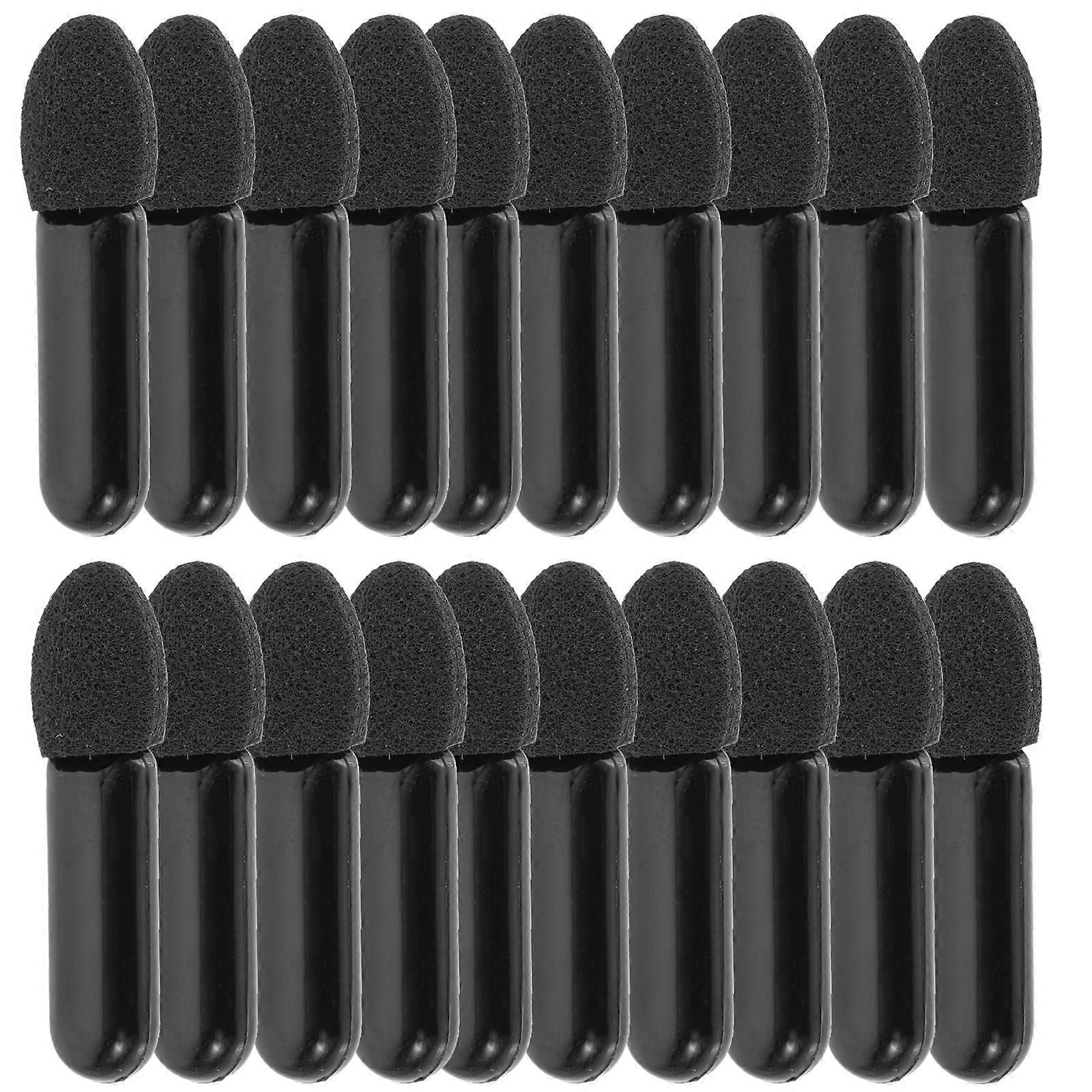 Brushes for Eyeshadow 100Pcs Eye Makeup Tools Black Portable for Business Trips