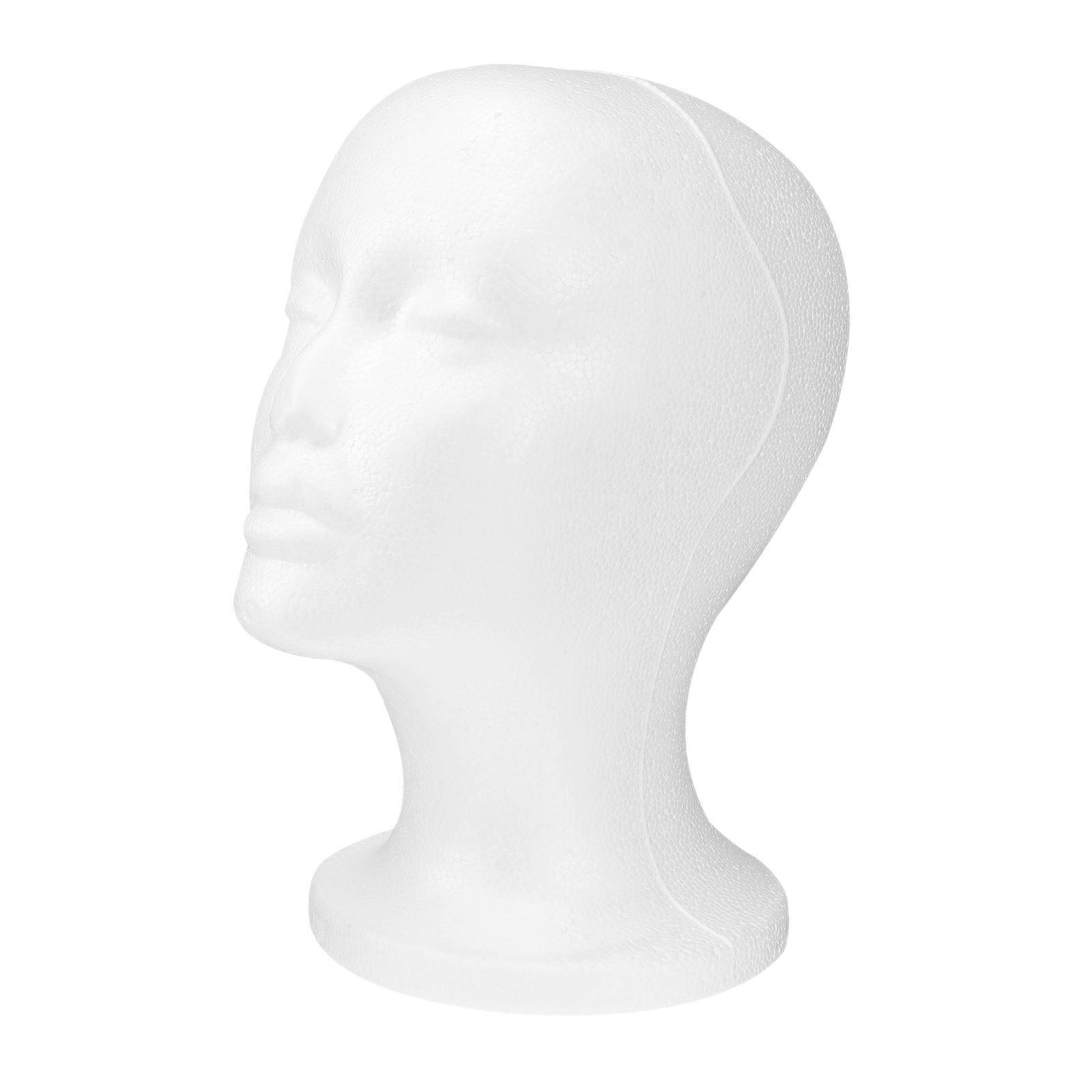 White Mannequin Head Female Face Model for Holding Hats Display