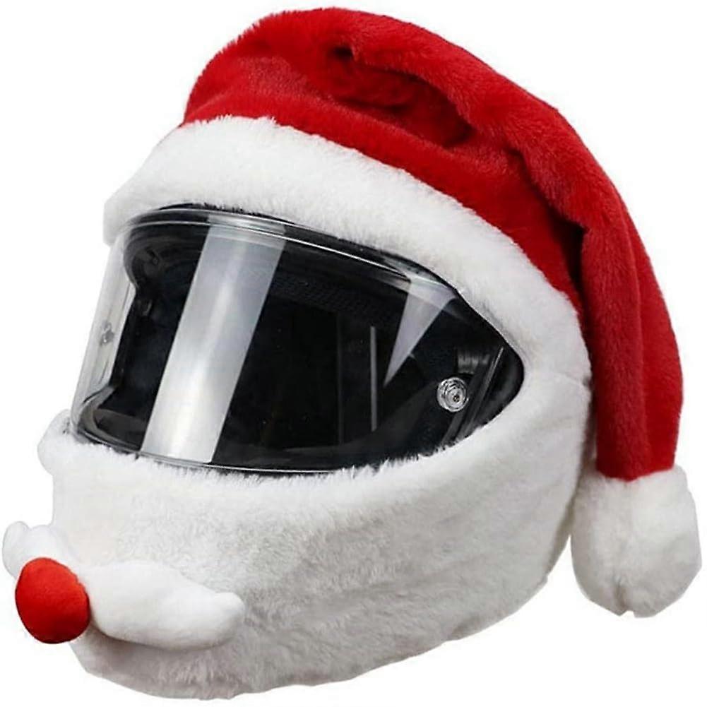 Motorcycle Helmet Covers Plush Cartoon Protective Cover One Size Fits Most Helmets Soft Plush Material Christmas