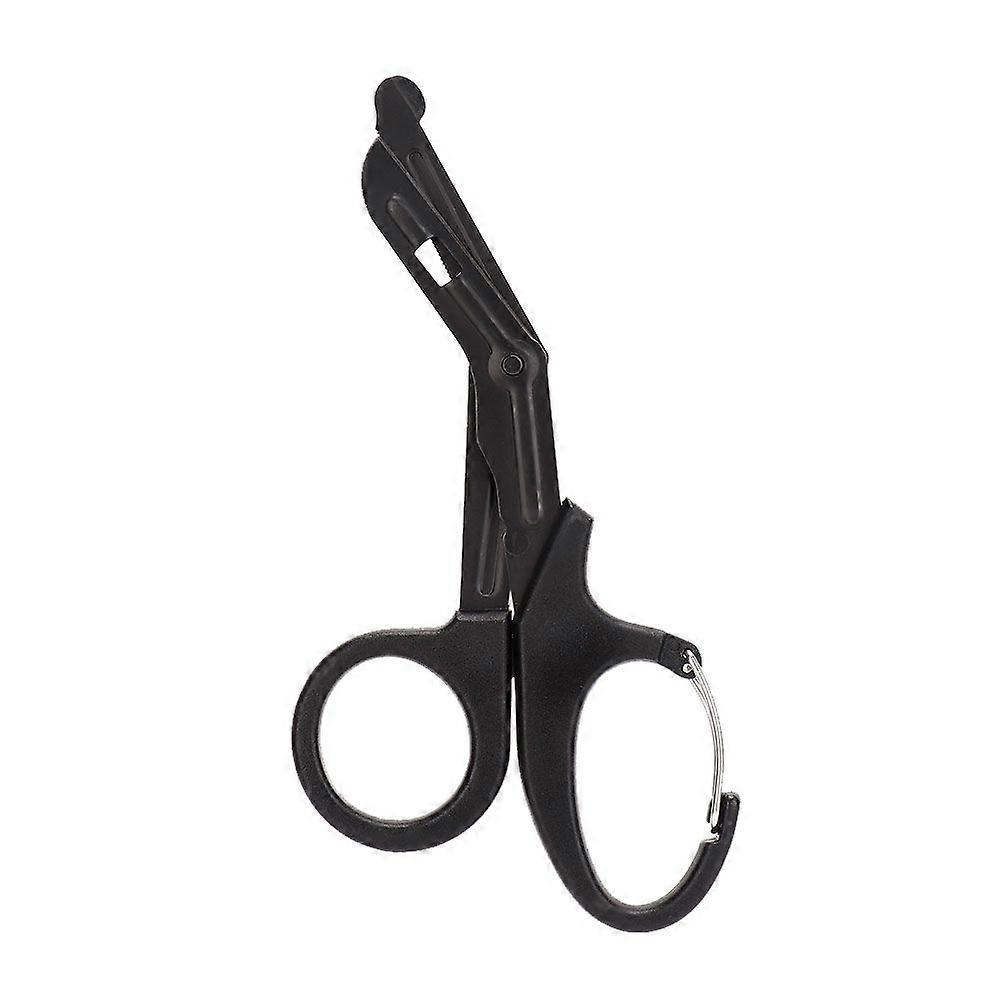 Multitool Tactic Emergency Survival Rescue Scissors Outdoor Camping Hiking Tool (Black)