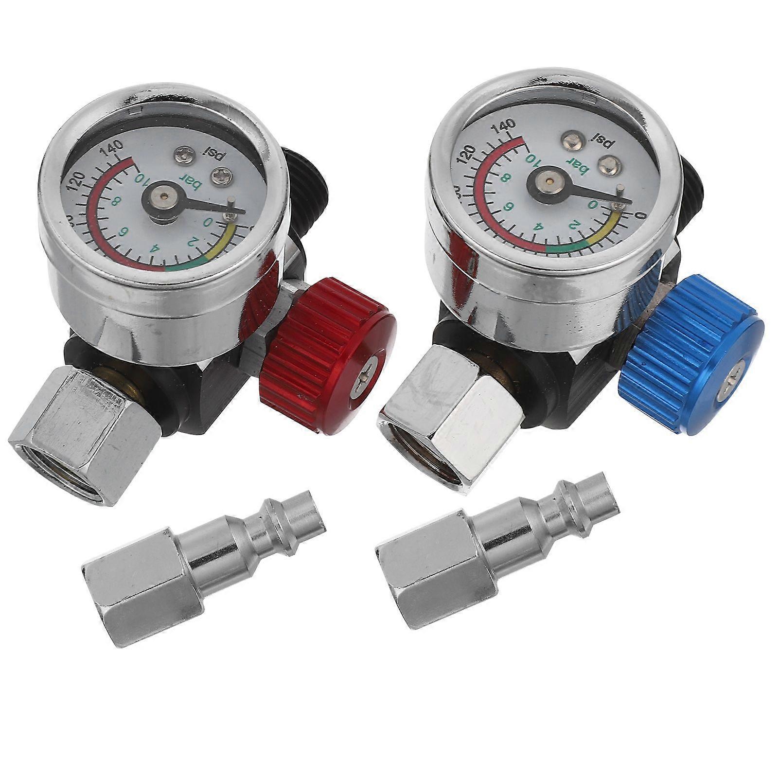 1 Set Spray Regulator: Precise Air Pressure Regulator With Gauge - Paint Sprayer Adjustment Valve For Air Compressor Pneumatic Tool