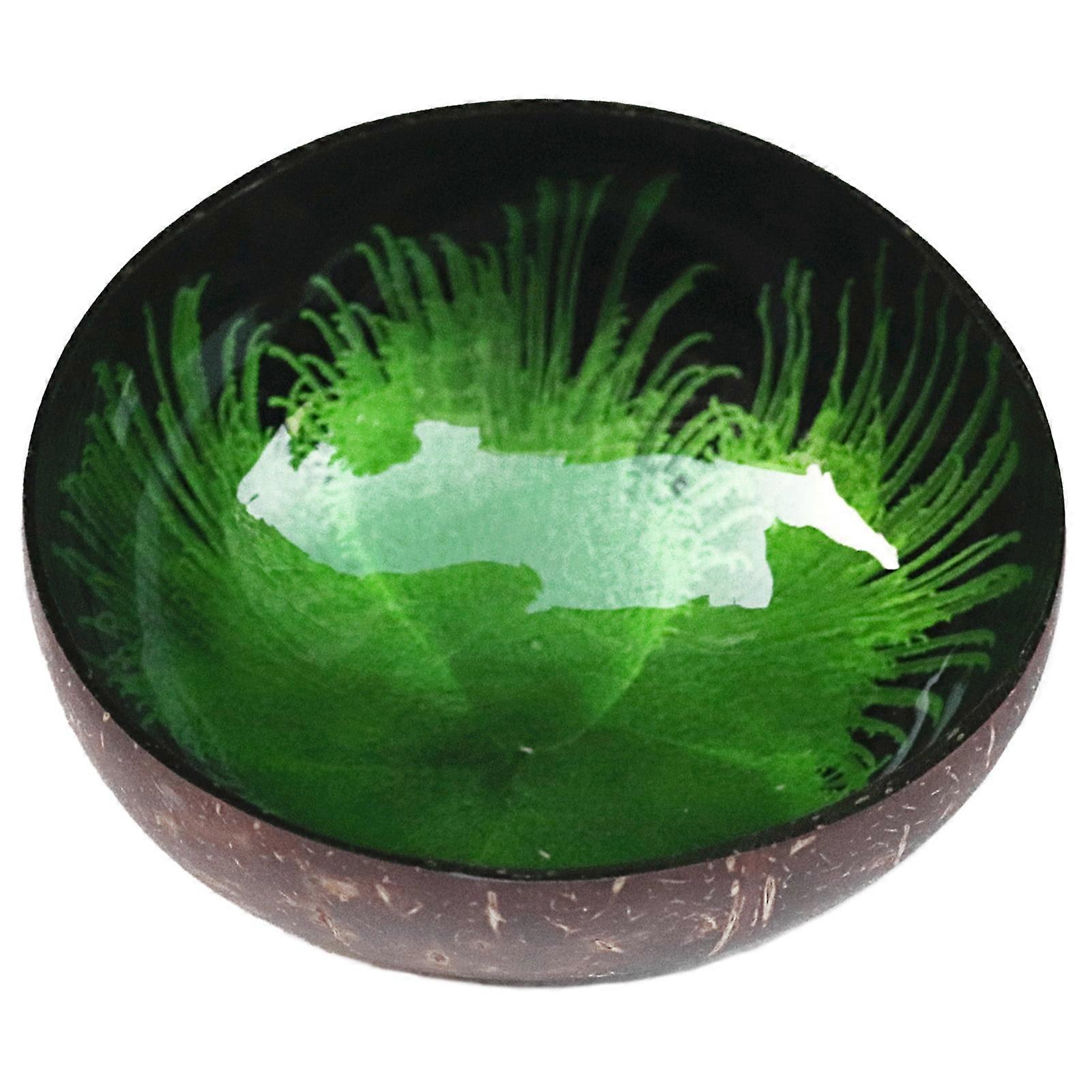 Yesbay Key Storage Tray Coconut Bowl Shell Home Decoration Salad Container Handicraft