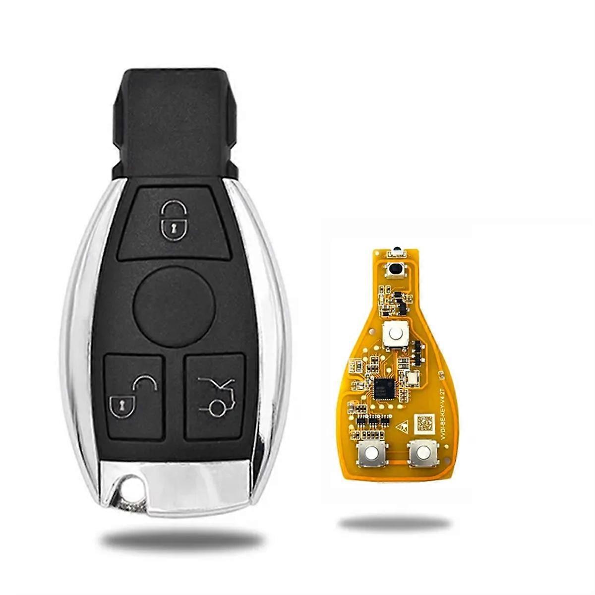 VVDI BE Key Pro 3 Button Remote Car Key for V4.2 PCB Remote Key Chip Improved Version 315/433MHz