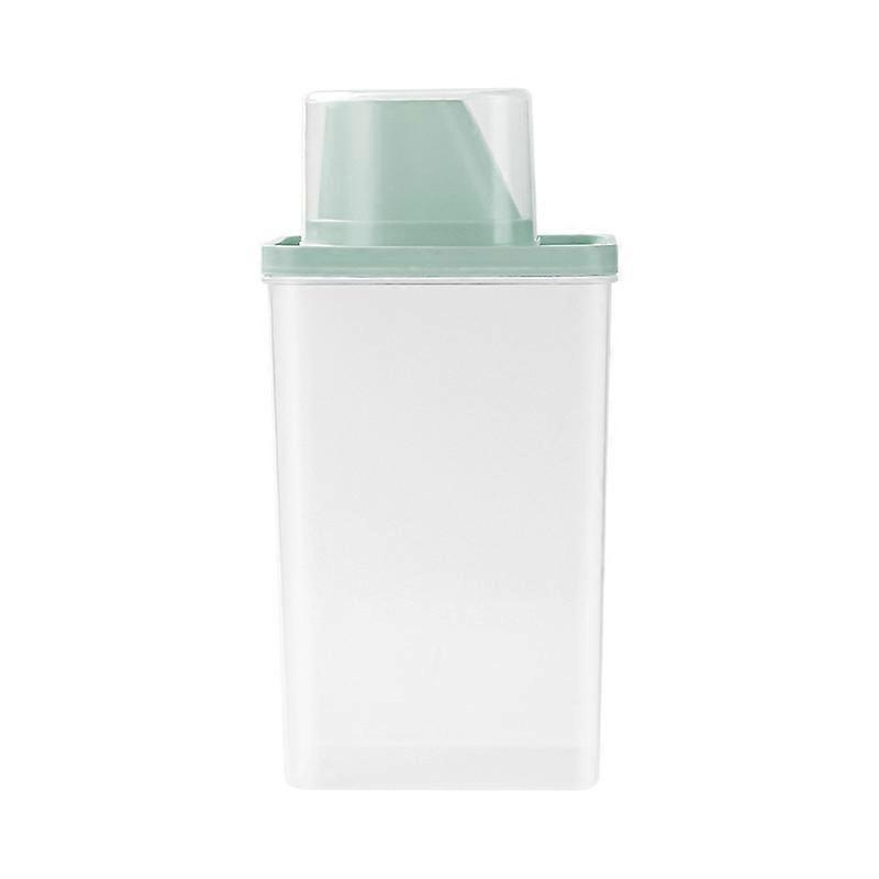 Airtight Cereal Container with Measuring Cup, Transparent Grain Storage with Leak-Proof Spout, for Kitchen Pantry Organization