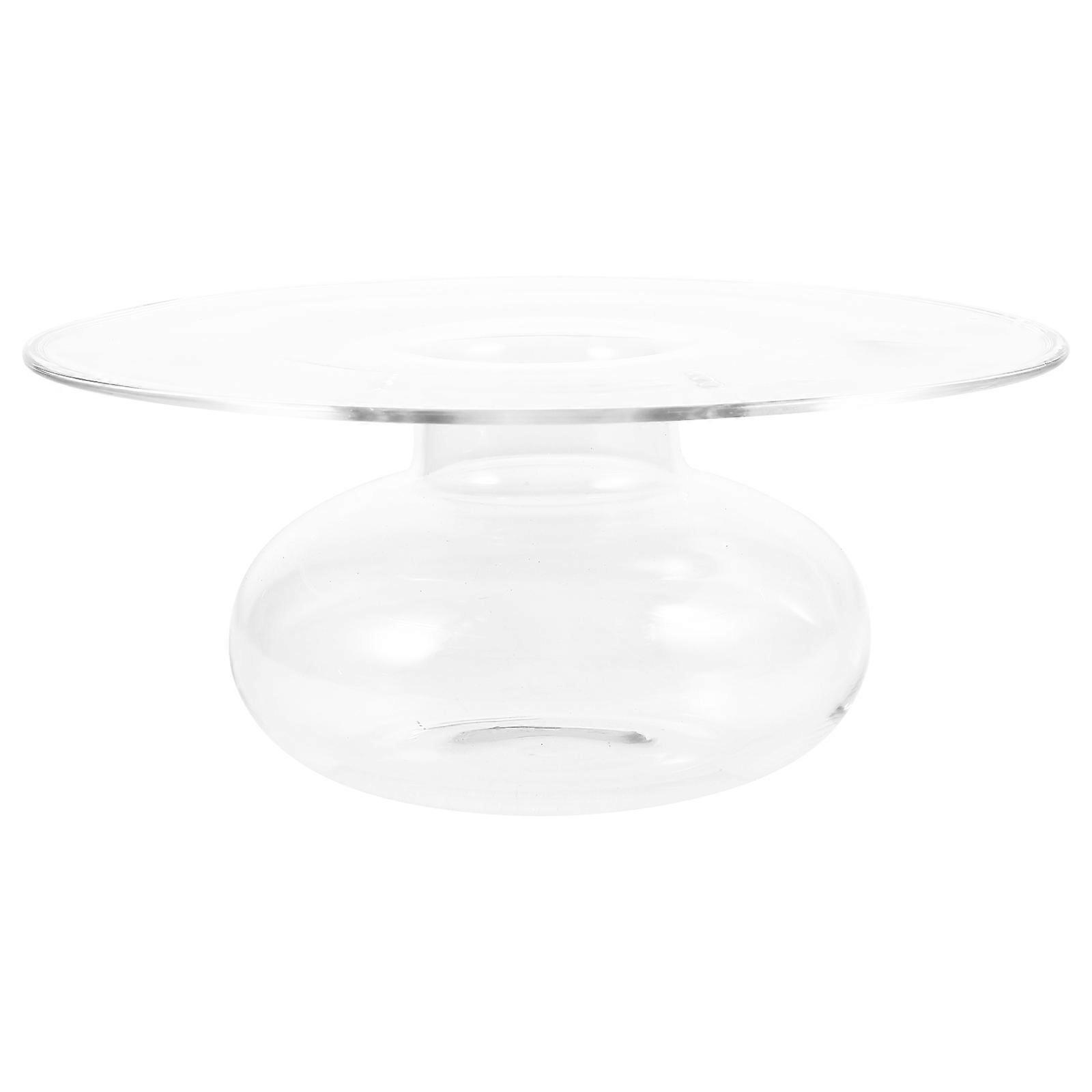 Clear Plate Tableware for Dining Table Centerpiece 3Pcs Set