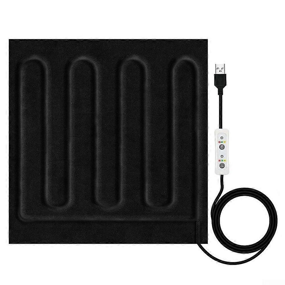 Portable USB Heating Pad 30x30 cm No Switch Dormitories and Travel Use USB Powered Pad