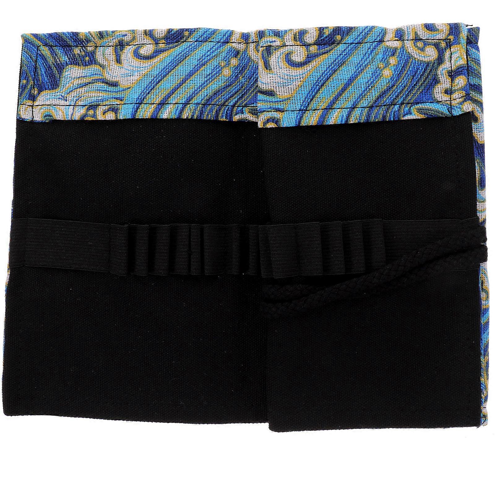 Portable 4Pcs Pencil Roll Up Case Ideal For Desk Decoration And Storage Easy To Carry At 18.1X7.9X0.8in