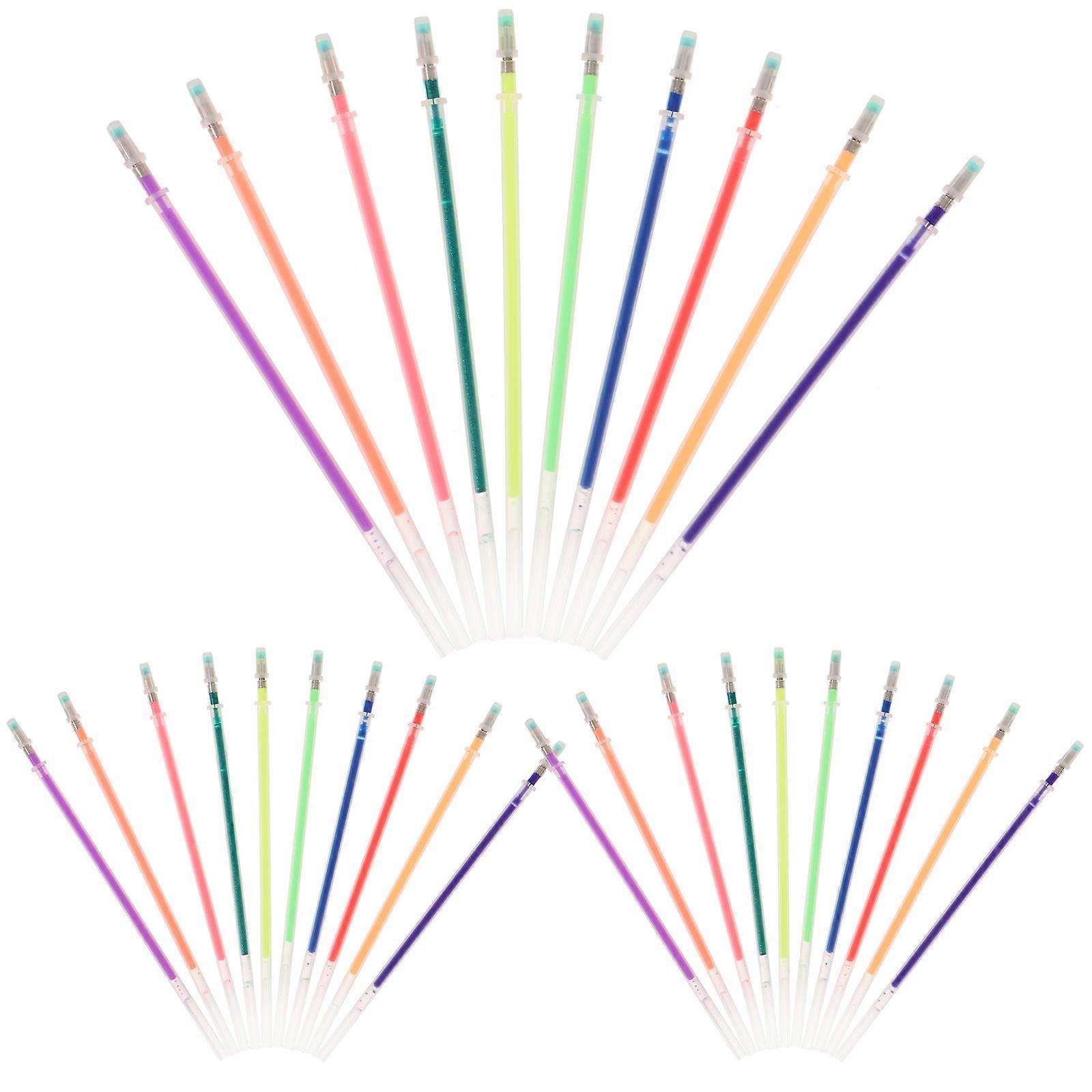 Ink Pen Refills 200 Pcs Replaceable Tip Plastic Assorted Color Practical Stationery