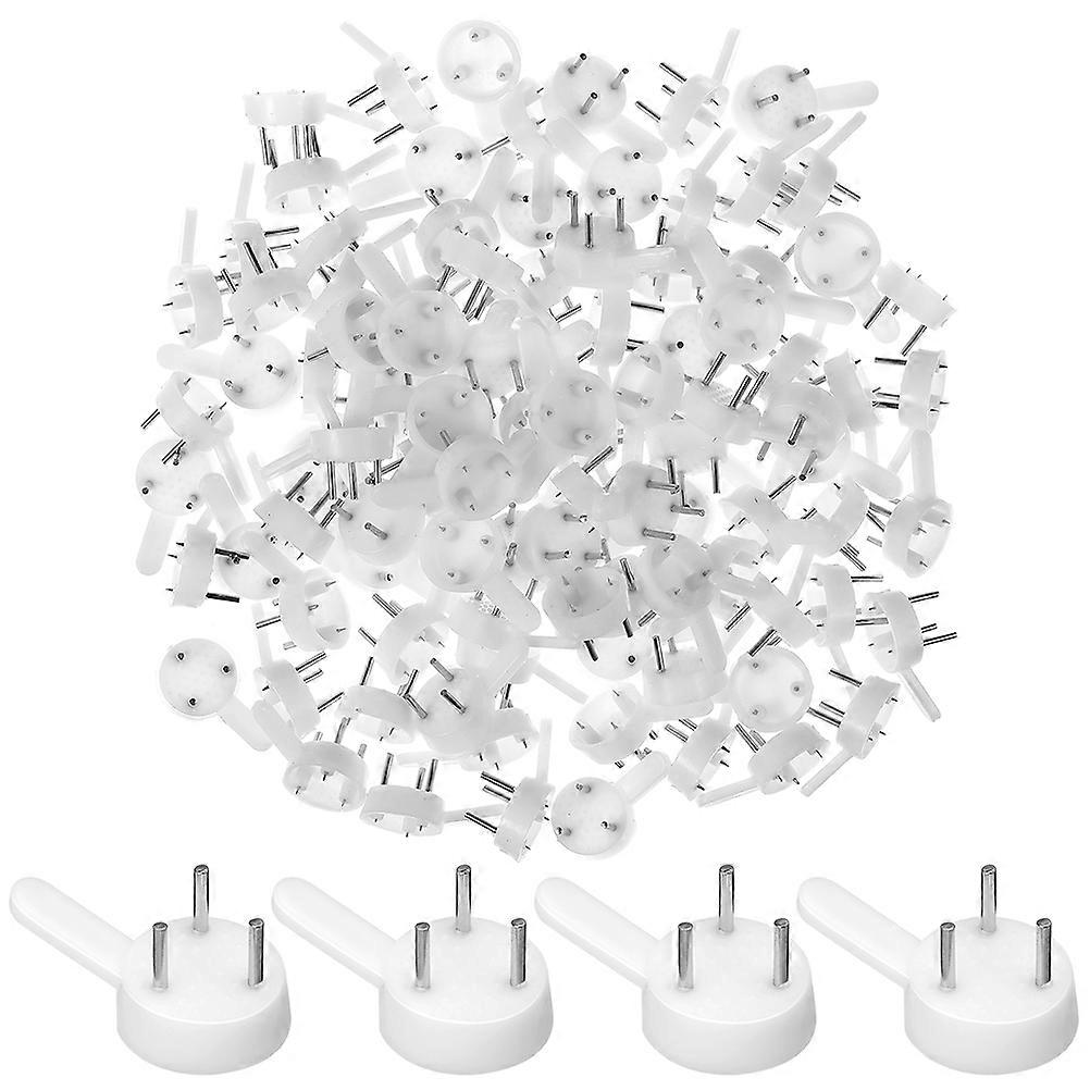 Picture Hangers For Hardwall Invisible Design No Visible Marks Easy Installation 2.20X1.50X1.20cm White 50Pcs