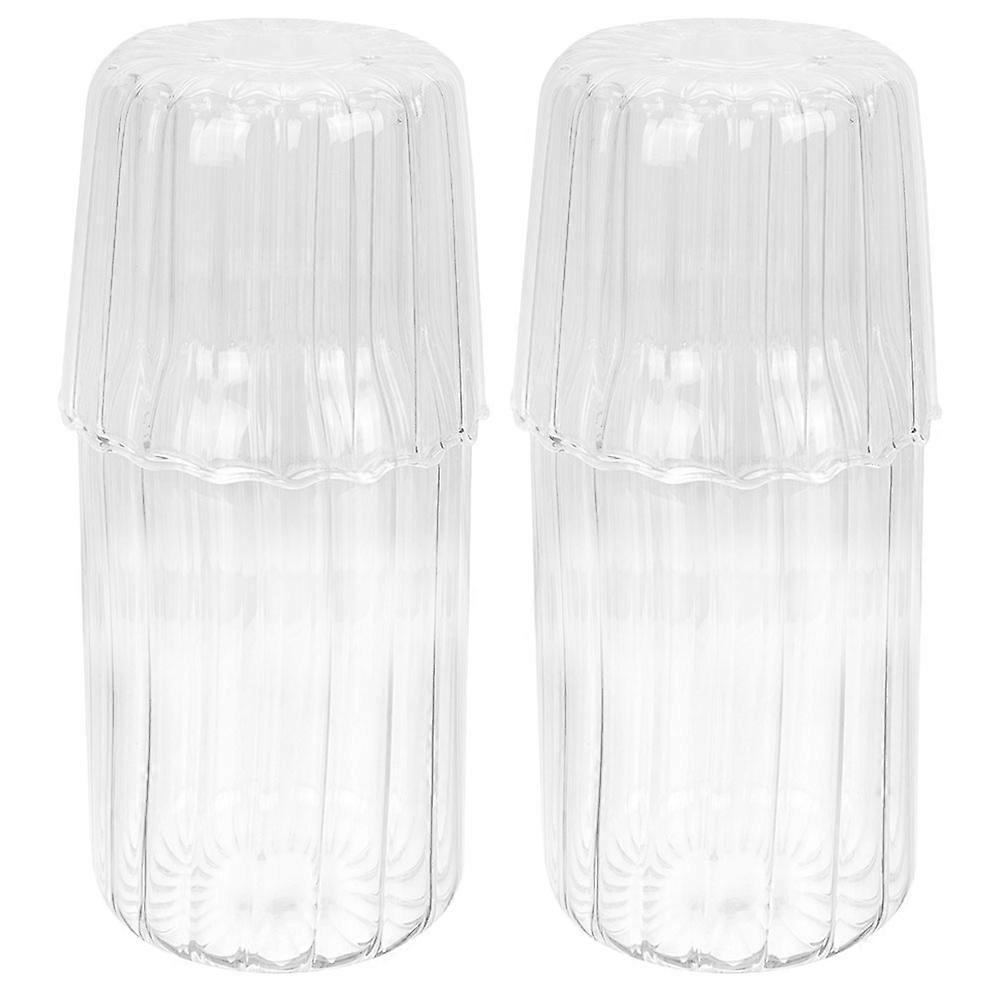 Household Glass Juice Pitcher Set Of 6 For BBQ And Dining Table Activities Featuring Cylindrical Shape And Convenient Cold Water Storage